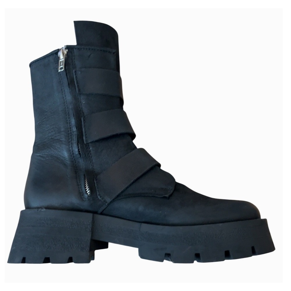 STEVE MADDEN "Roland" Triple Buckle Combat Boots | EXCELLENT CONDITION | SZ: 9.5 - Picture 5 of 11
